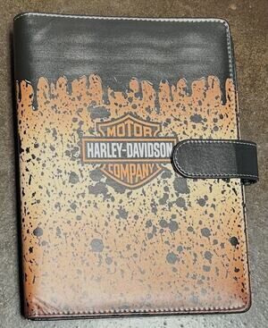 Harley Davidson size A5 Binder w/ stationery paper